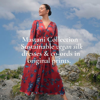 Mastani Collection; Sustainable Vegan Silk Dresses & Co-ords in Original Prints