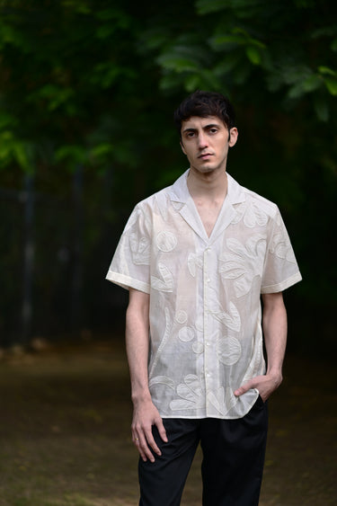 White Appliqué Shirt
