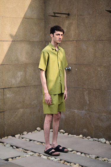 Olive Shorts Set