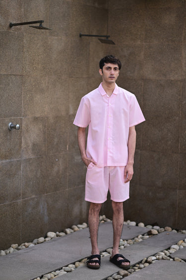 Light Pink Shorts Set
