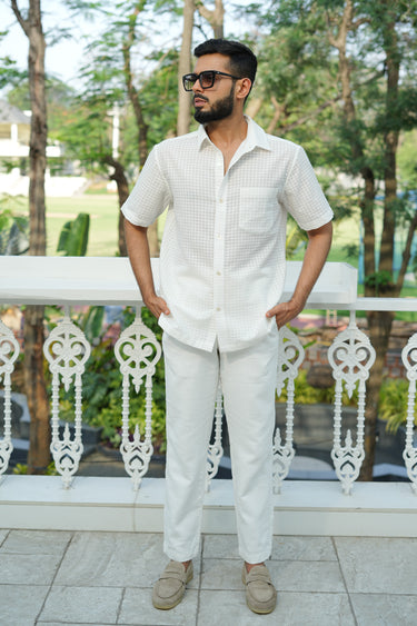 White Checks Shirt