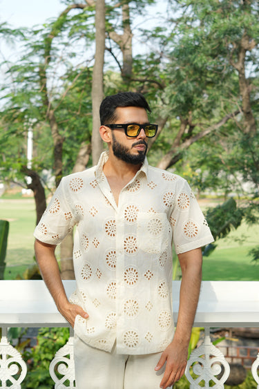 Geometry Embroidered Shirt
