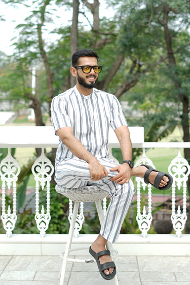 Blue Stripe Co-ord Set