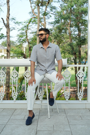 Crinkled Muslin Shirt