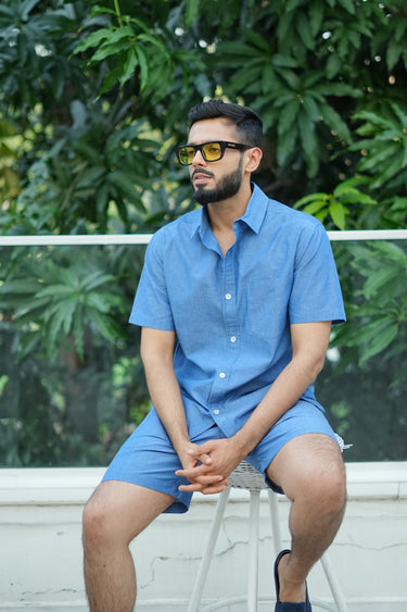Chambray Shorts