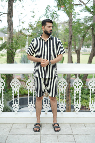 Black Striped Co-ord Set